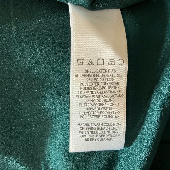 Dress the Population One Shoulder A-Line Evening Gown Green Size Medium Dress - Picture 11 of 12